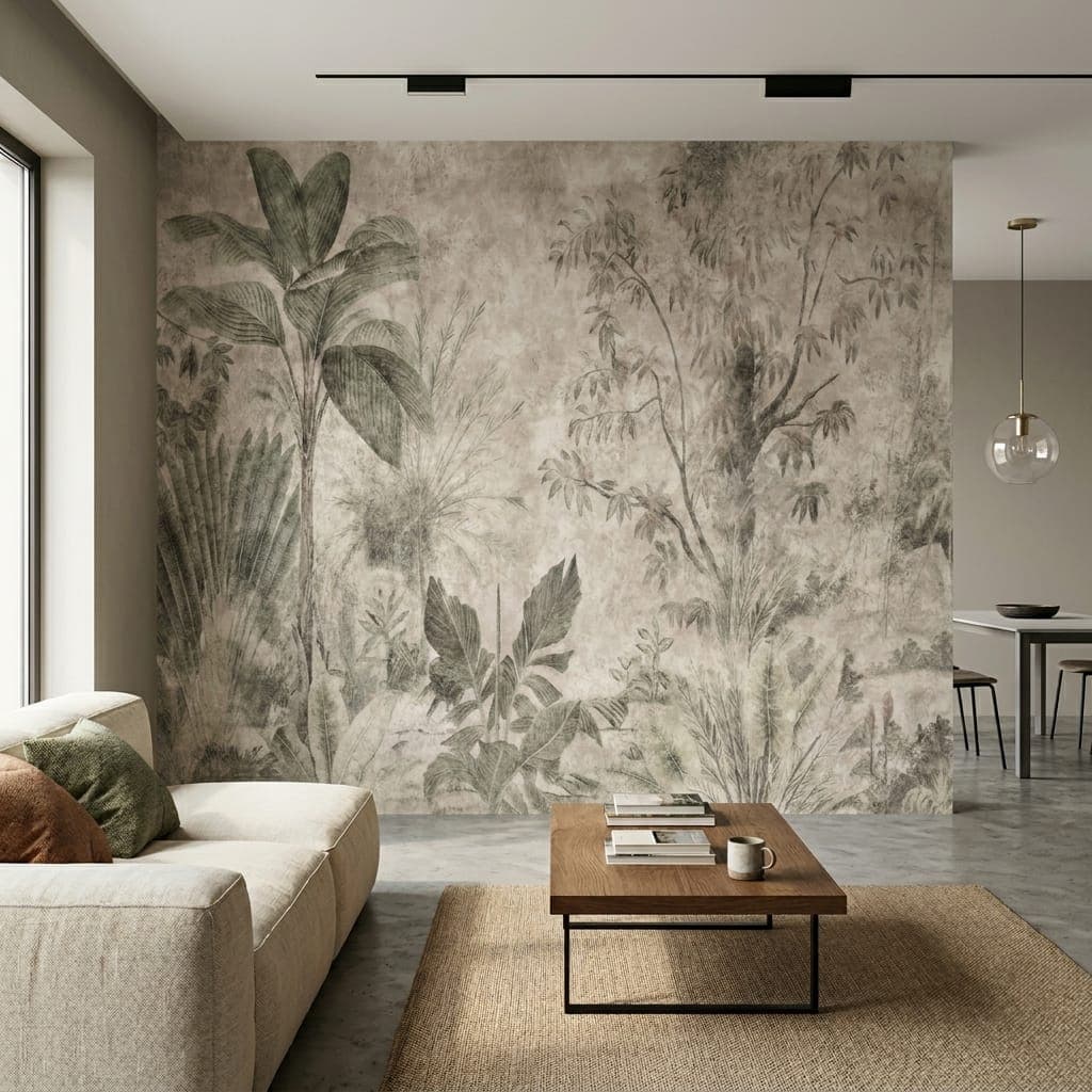 Antique Botanical Garden Wallpaper