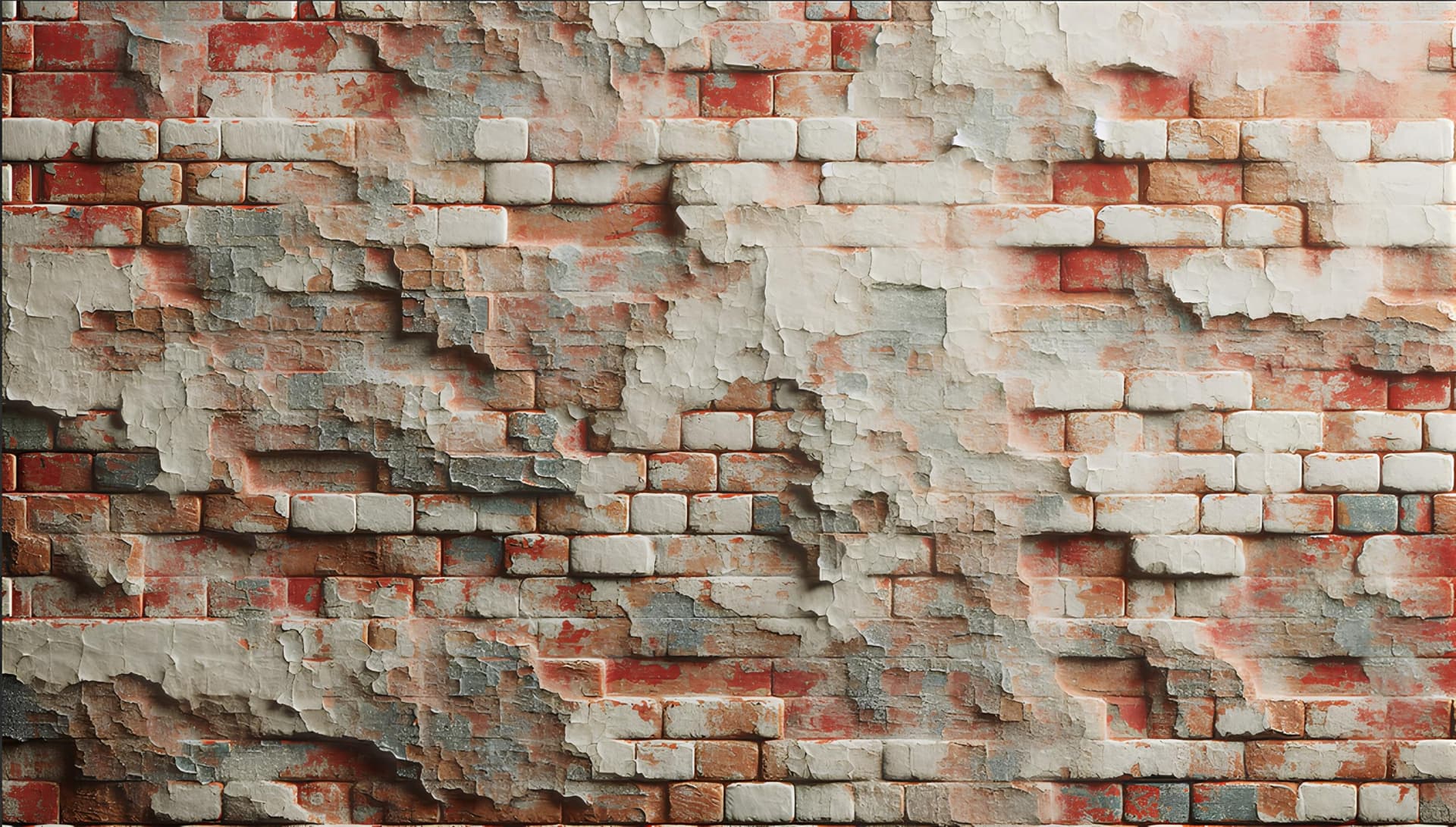 Papier Peint 3D duvar kağıdı — Papier peint pierre vieillie et brique réaliste