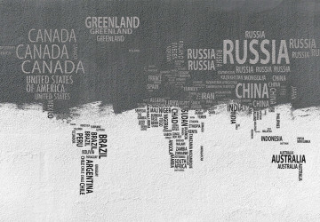 Duvar Desenli Dünya Haritası…