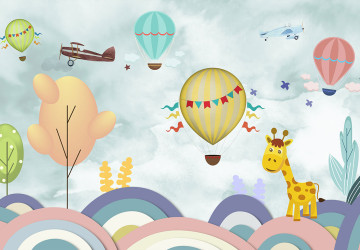 Zurafa Balonlar ve Uçak Duvar…