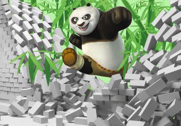 Kungfu Panda Tuğlalar ve Bambu…