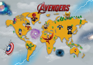 Avengers Dünya Haritası ve Galaksiler…